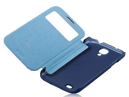 Momax Smart Flip View Case for Samsung Galaxy S4 I9500 - Night Blue