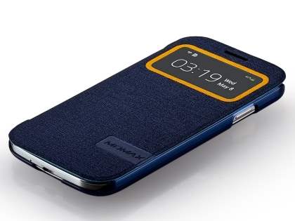 Momax Smart Flip View Case for Samsung Galaxy S4 I9500 - Night Blue