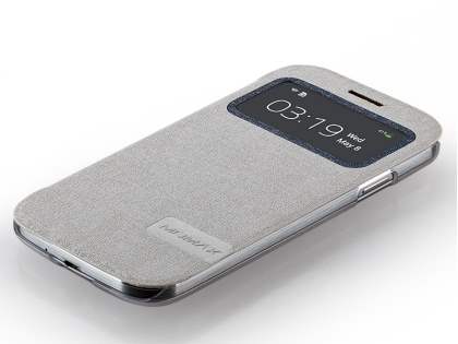 Momax Smart Flip View Case for Samsung Galaxy S4 I9500 - Golden Beige