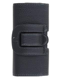 Samsung Galaxy S4 mini Synthetic Leather Belt Pouch - Classic Black