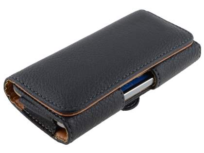 Samsung Galaxy S4 mini Synthetic Leather Belt Pouch - Classic Black