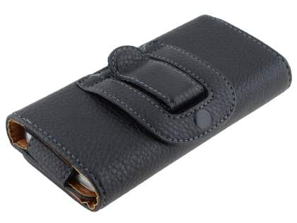 Samsung Galaxy S4 mini Synthetic Leather Belt Pouch - Classic Black