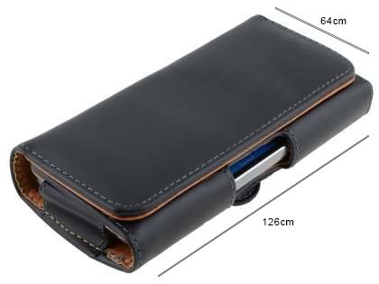 Smooth Synthetic Leather Belt Pouch - Mobile Only