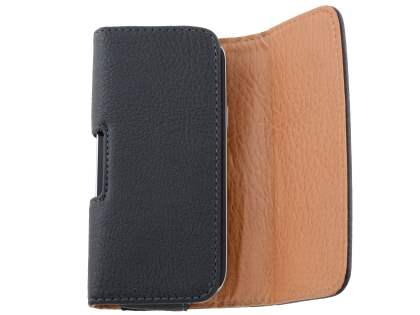 Samsung Galaxy S4 mini Synthetic Leather Belt Pouch - Classic Black