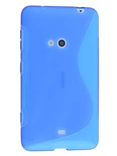 Wave Case for Nokia Lumia 625 - Frosted Blue/Blue Soft Cover