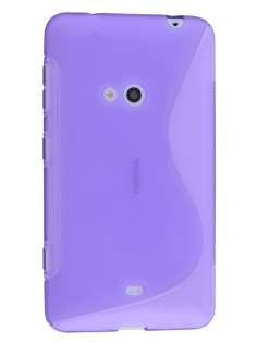 Wave Case for Nokia Lumia 625 - Frosted Purple/Purple Soft Cover