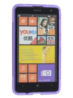 Wave Case for Nokia Lumia 625 - Frosted Purple/Purple