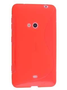 Wave Case for Nokia Lumia 625 - Frosted Red/Red Soft Cover