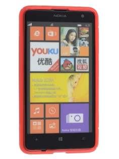 Wave Case for Nokia Lumia 625 - Frosted Red/Red