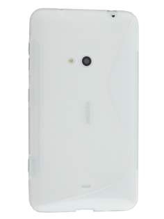 Wave Case for Nokia Lumia 625 - Frosted Clear/Clear Soft Cover