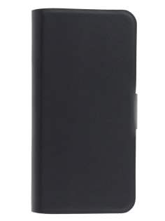 Genuine Leather Portfolio Case with Stand for iPhone 5c - Classic Black