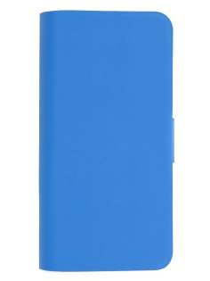 Genuine Leather Portfolio Case with Stand for iPhone 5c - Blue