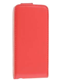 Synthetic Leather Flip Case for iPhone 5c - Red