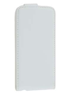 Synthetic Leather Flip Case for iPhone 5c - Pearl White
