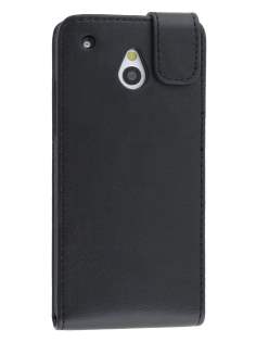Synthetic Leather Flip Case for HTC One Mini M4 - Classic Black Synthetic Leather Flip Case for HTC One Mini M4 - Classic Black