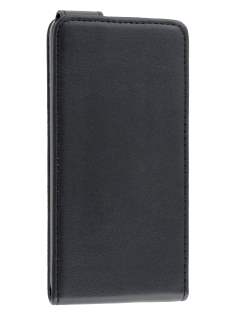 Synthetic Leather Flip Case for HTC One Mini M4 - Classic Black