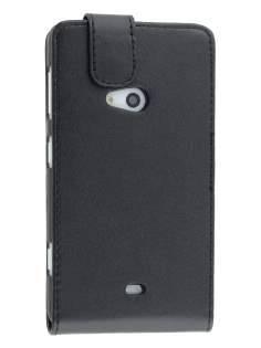 Nokia Lumia 625 Synthetic Leather Flip Case - Classic Black Nokia Lumia 625 Synthetic Leather Flip Case - Classic Black