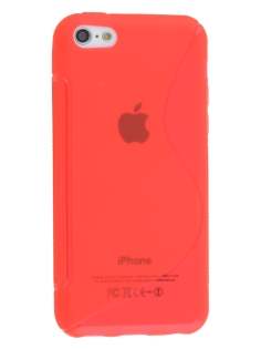 Wave Case for iPhone 5c - Frosted Red/Red Soft Cover