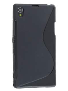 Wave Case for Sony Xperia Z1 - Frosted Black/Black Soft Cover