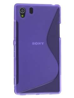 Wave Case for Sony Xperia Z1 - Frosted Purple/Purple Soft Cover