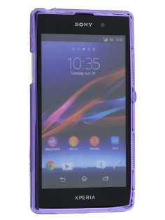 Wave Case for Sony Xperia Z1 - Frosted Purple/Purple