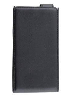 Nokia Lumia 1020 Synthetic Leather Flip Case - Classic Black