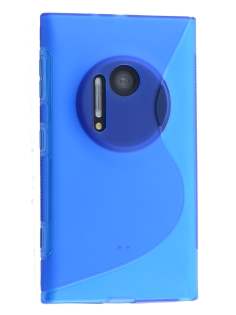 Wave Case for Nokia Lumia 1020 - Frosted Blue/Blue Soft Cover
