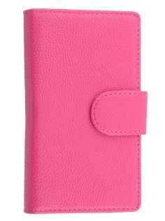 Synthetic Leather Wallet Case with Stand for Nokia Lumia 1020 - Pink