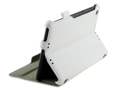 Synthetic Leather Flip Case with Multi-Angle Tilt Stand for Asus Google Nexus 7 2013 - Pearl White Leather Flip Case