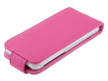 Genuine Leather Flip Case for iPhone 5c - Pink