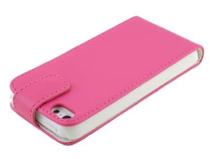 Synthetic Leather Flip Case for iPhone 5c - Pink