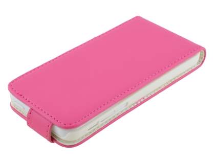 Synthetic Leather Flip Case for iPhone 5c - Pink