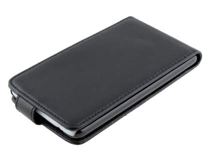 Nokia Lumia 625 Synthetic Leather Flip Case - Classic Black