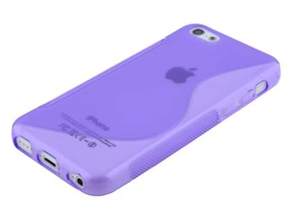 Wave Case for iPhone 5c - Frosted Purple/Purple