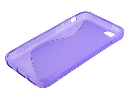 Wave Case for iPhone 5c - Frosted Purple/Purple