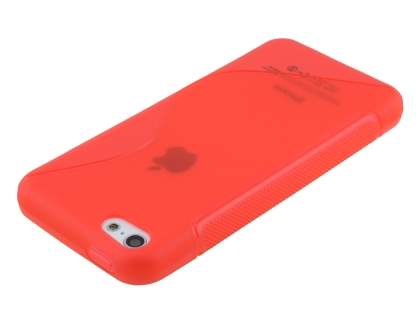 Wave Case for iPhone 5c - Frosted Red/Red