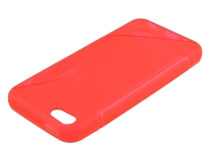 Wave Case for iPhone 5c - Frosted Red/Red