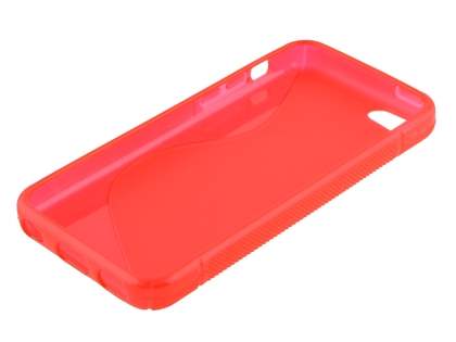 Wave Case for iPhone 5c - Frosted Red/Red