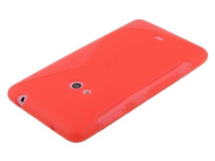 Wave Case for Nokia Lumia 625 - Frosted Red/Red