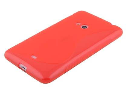 Wave Case for Nokia Lumia 625 - Frosted Red/Red