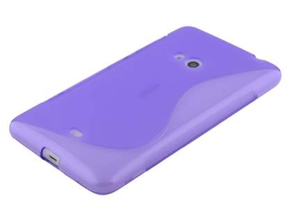 Wave Case for Nokia Lumia 625 - Frosted Purple/Purple