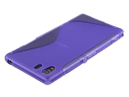 Wave Case for Sony Xperia Z1 - Frosted Purple/Purple