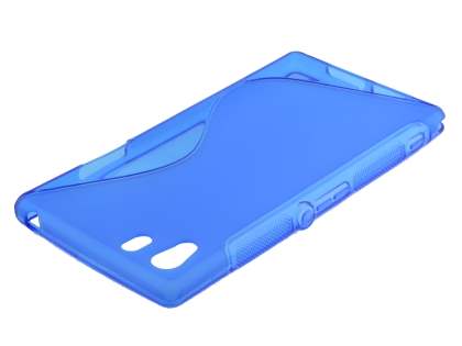 Wave Case for Sony Xperia Z1 - Frosted Blue/Blue