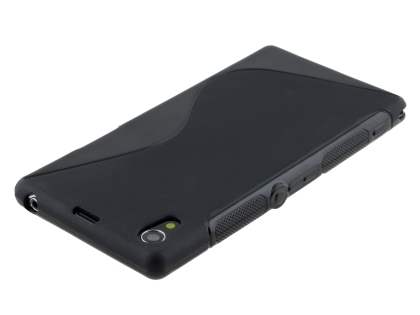 Wave Case for Sony Xperia Z1 - Frosted Black/Black