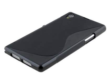 Wave Case for Sony Xperia Z1 - Frosted Black/Black