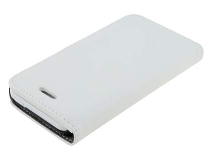 Synthetic Leather Wallet Case with Stand for iPhone 5c - Pearl White
