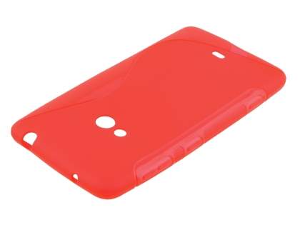 Wave Case for Nokia Lumia 625 - Frosted Red/Red