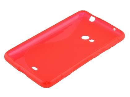 Wave Case for Nokia Lumia 625 - Frosted Red/Red