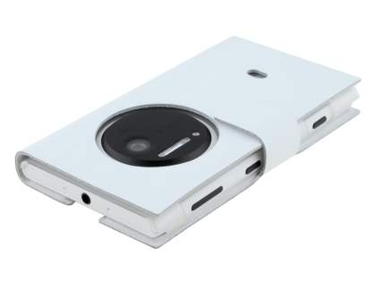 Nokia Lumia 1020 Slim Genuine Leather Portfolio Case - Pearl White