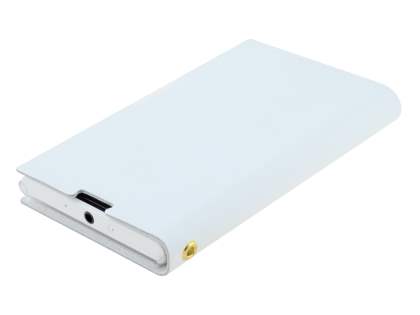 Nokia Lumia 1020 Slim Genuine Leather Portfolio Case - Pearl White
